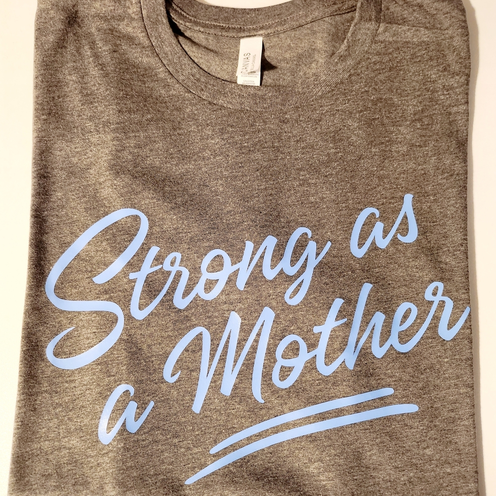 Gray 'Strong as a Mother' Kids T-Shirt
